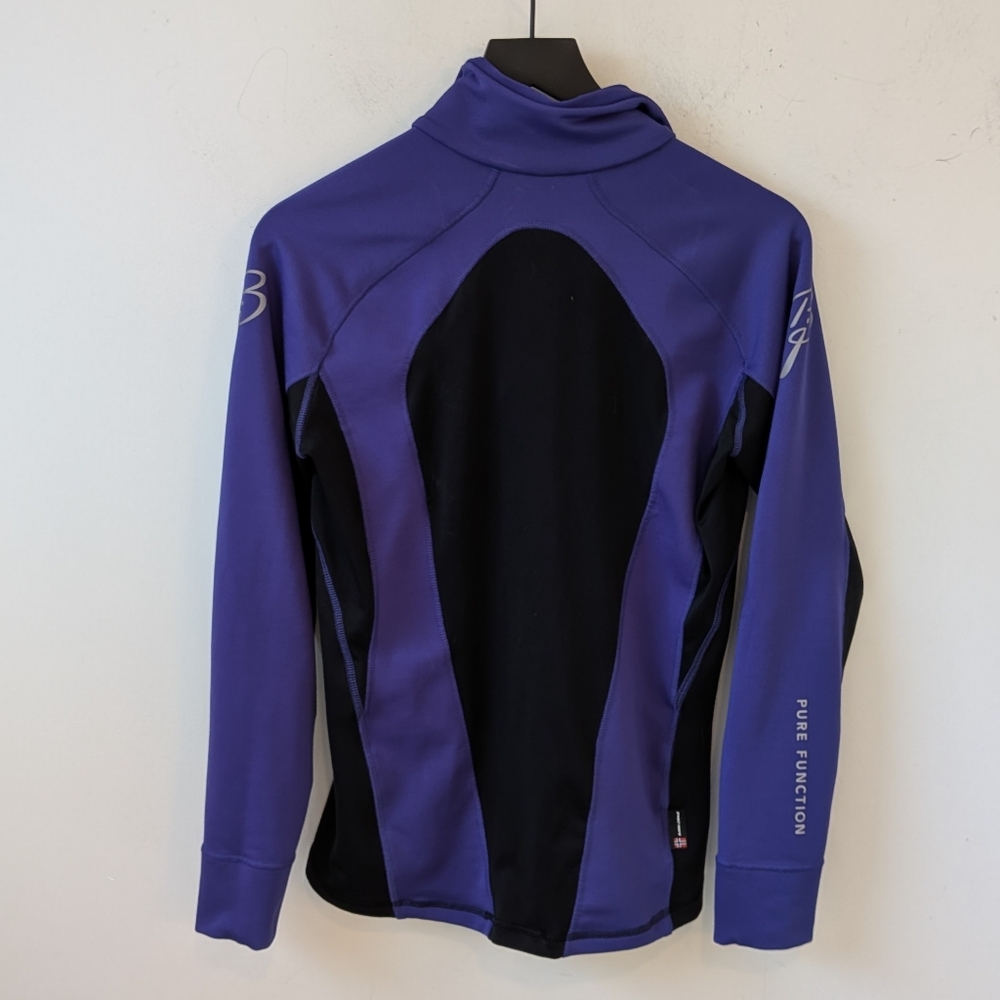 Bjorn Daehlie Black Purple 1/4 Zip Pullover Athletic Ski Medium Women's - Picture 5 of 8
